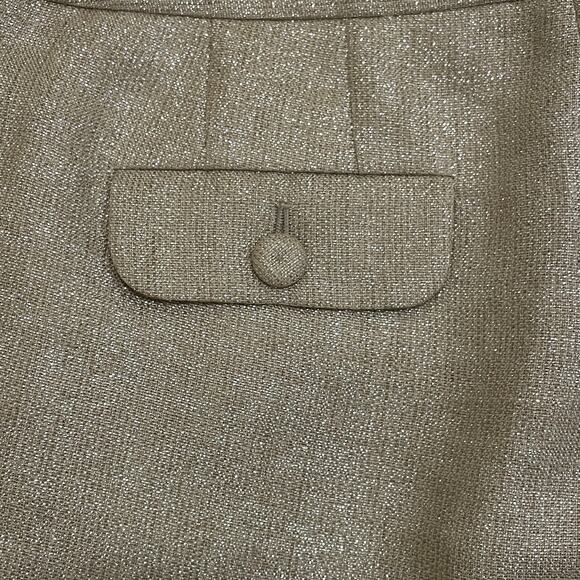 J.Crew NWT City Fit Metallic Linen-Blend Shorts 6 | Old Money Holiday Gold NWT - Picture 5 of 7